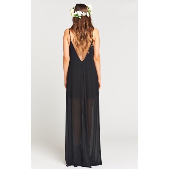 NWOT show me your mumu Jolie black chiffon - Picture 2 of 3